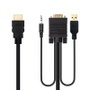 Nanocable Cable Conversor HDMI a VGA + Audio + USB, 1,8 m, Negro